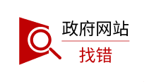 政府网站找错