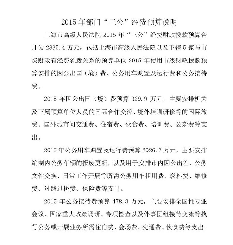 预算说明