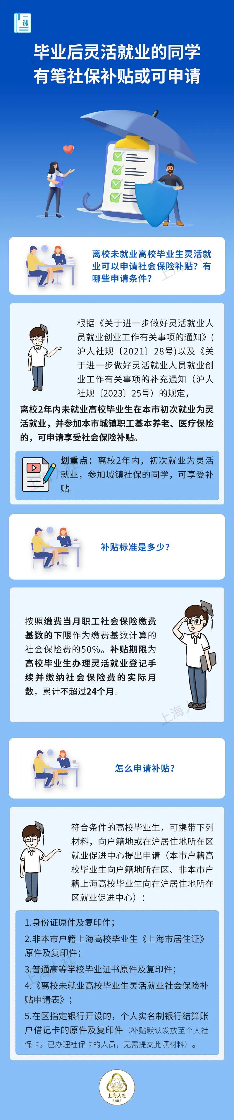毕业后灵活就业的同学，有笔社保补贴或可申请.jpeg